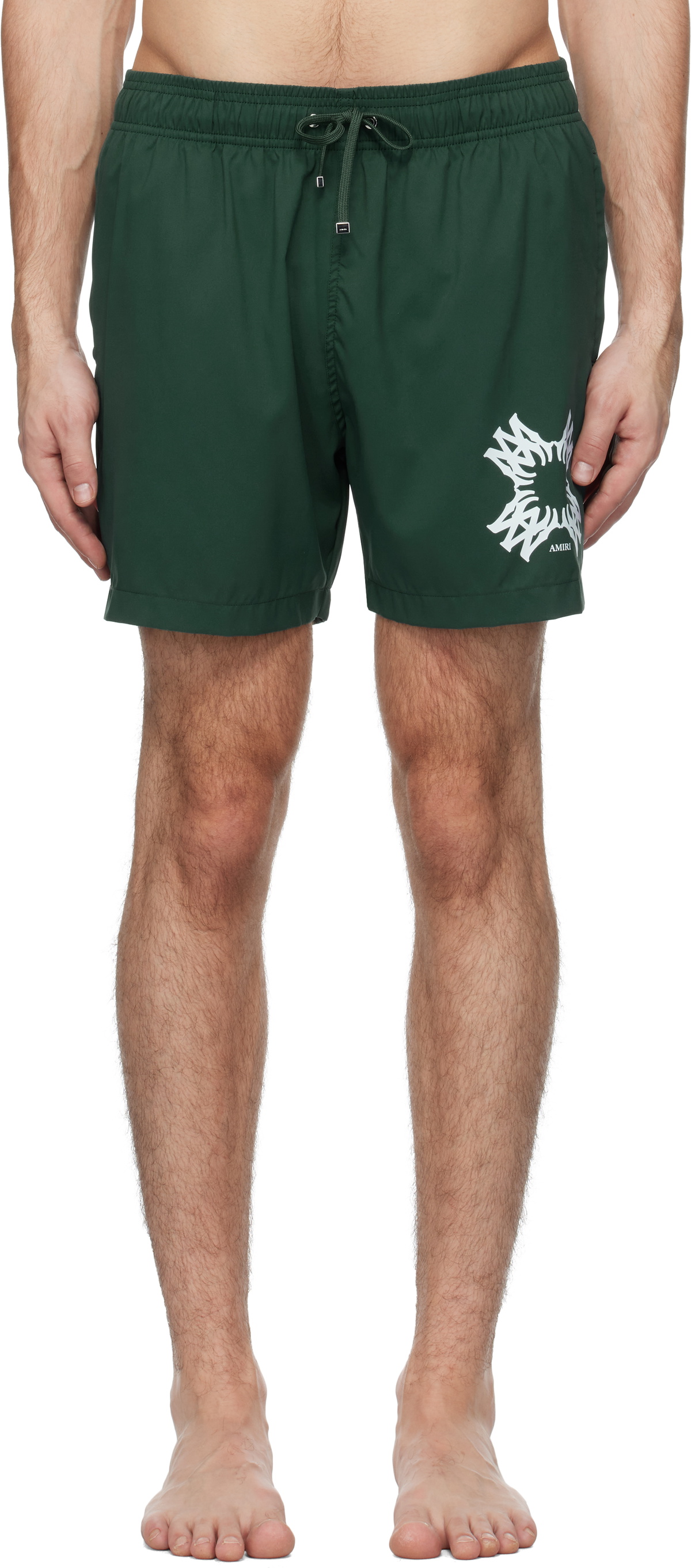 Green MA Quad Swim Shorts by AMIRI on Sale