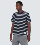 Thom Browne Striped cotton jersey T-shirt