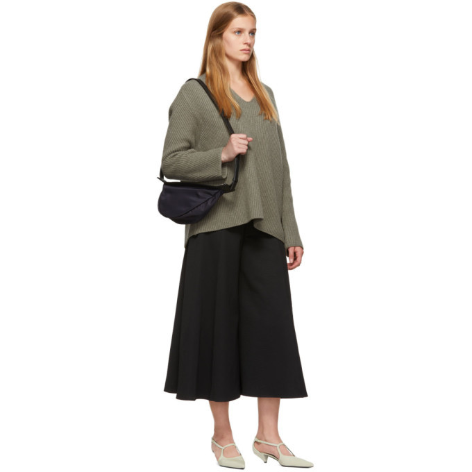 The Row Navy Small Slouchy Banana Bag The Row