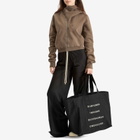 Rick Owens Women's Large Beach Bag in Pearl Black 