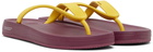 Suicoke Pink & Yellow ZAB Flip Flops