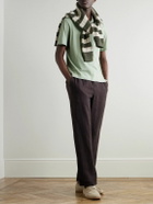 Boglioli - Cotton and Linen-Blend Polo Shirt - Green