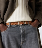 Brunello Cucinelli Braided suede belt