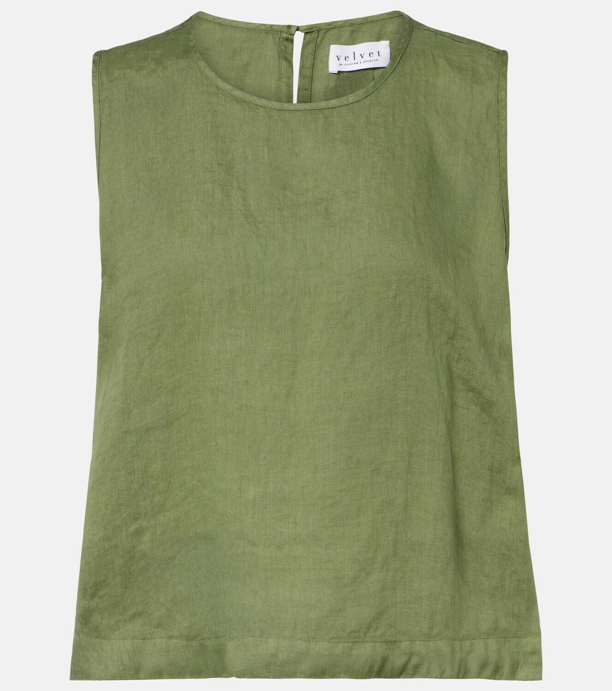 Velvet Maxine linen top