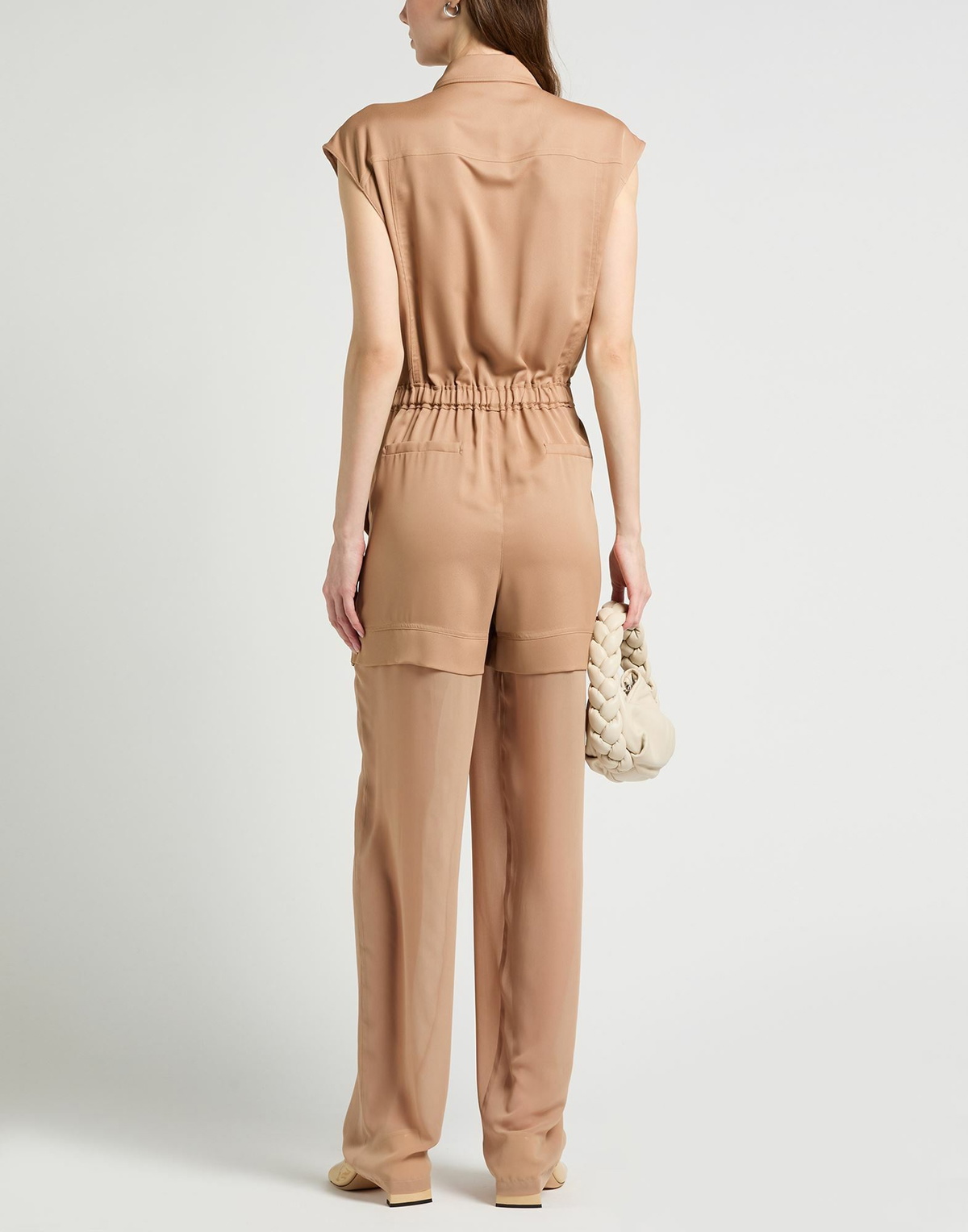 Pinko Womens Jumpsuit Camel