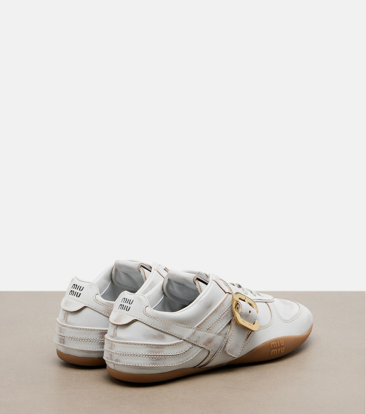 Miu Miu Gymnasium leather sneakers