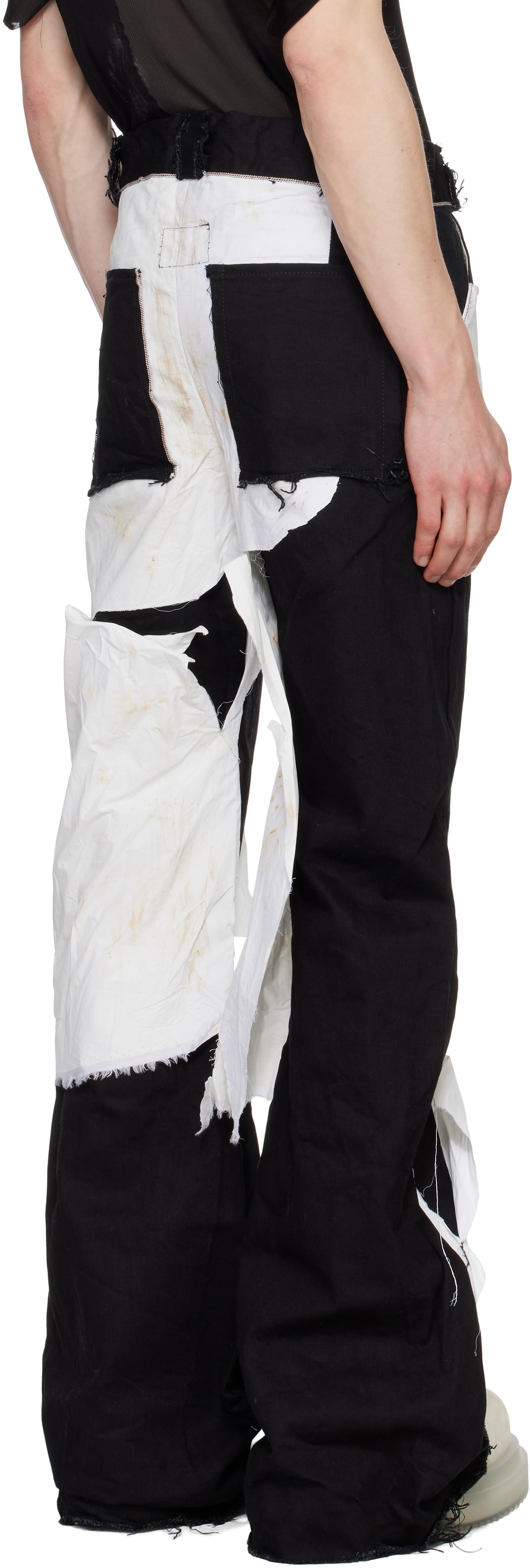 Swampgod White & Black Cutout & Swampwash Trousers