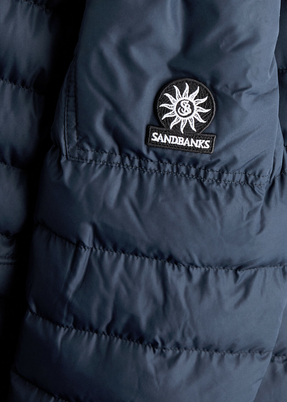 Sandbanks Logo Quilted Shell Jacket