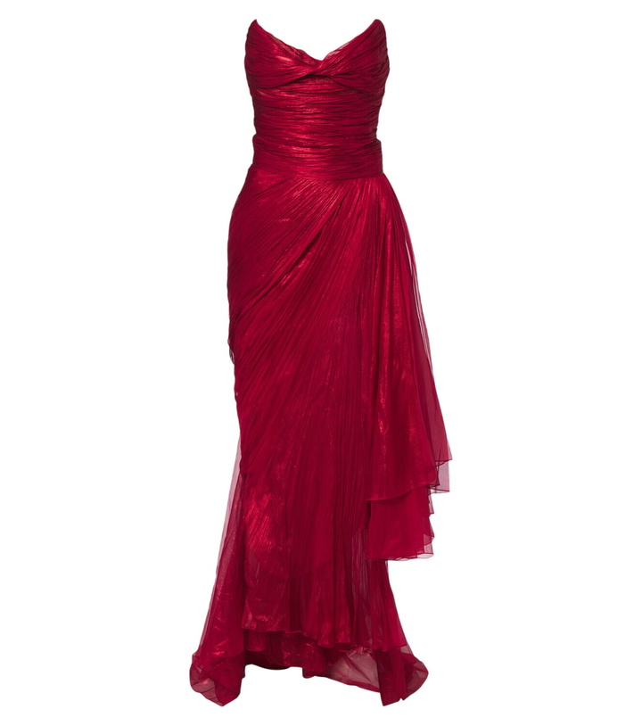 Photo: Maria Lucia Hohan Heidi pleated silk bustier gown