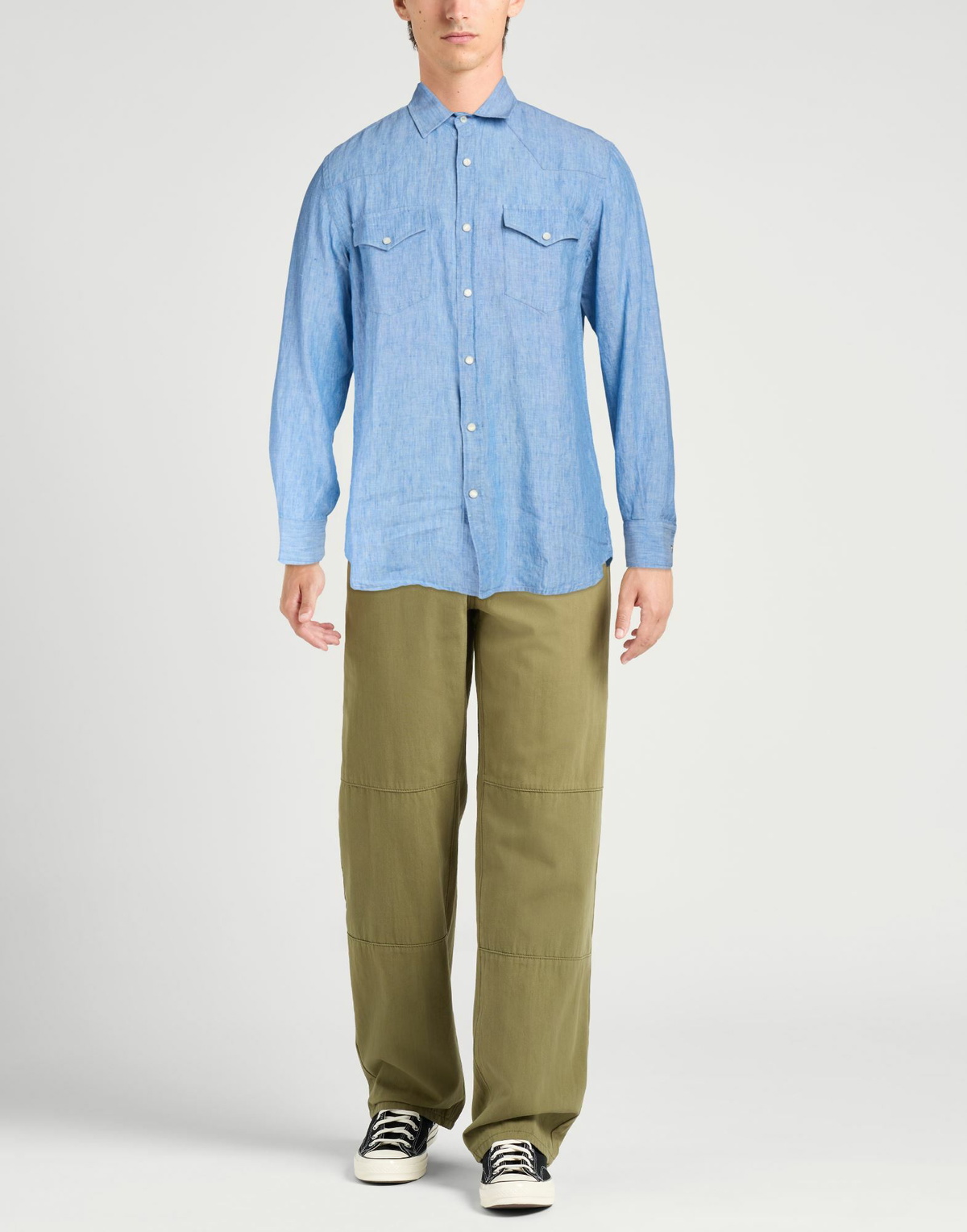 Mc2 Saint Barth Mens Shirt Light in Blue