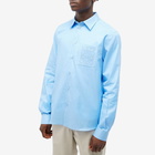 Loewe Men's Anagram Pocket Shirt in Ash Blue