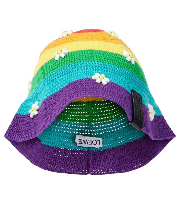 Photo: Loewe Daisy beaded cotton-blend bucket hat