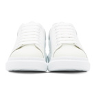 Alexander McQueen White and Blue Gradient Oversized Sneakers