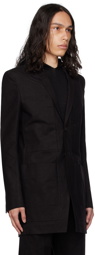 Rick Owens Black Fogpocket Lido Blazer