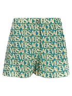 Versace All Over Logo Shorts