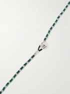 Mikia - Malachite, Hematite and Silver Beaded Necklace