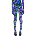 Richard Quinn Blue Floral Leggings