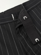 TOM FORD - Straight-Leg Pinstriped Wool-Twill Suit Trousers - Black