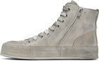 Ann Demeulemeester Gray Orvo High-Top Sneakers