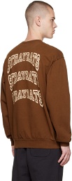 Stray Rats Brown Arch Logo Sweatshirt
