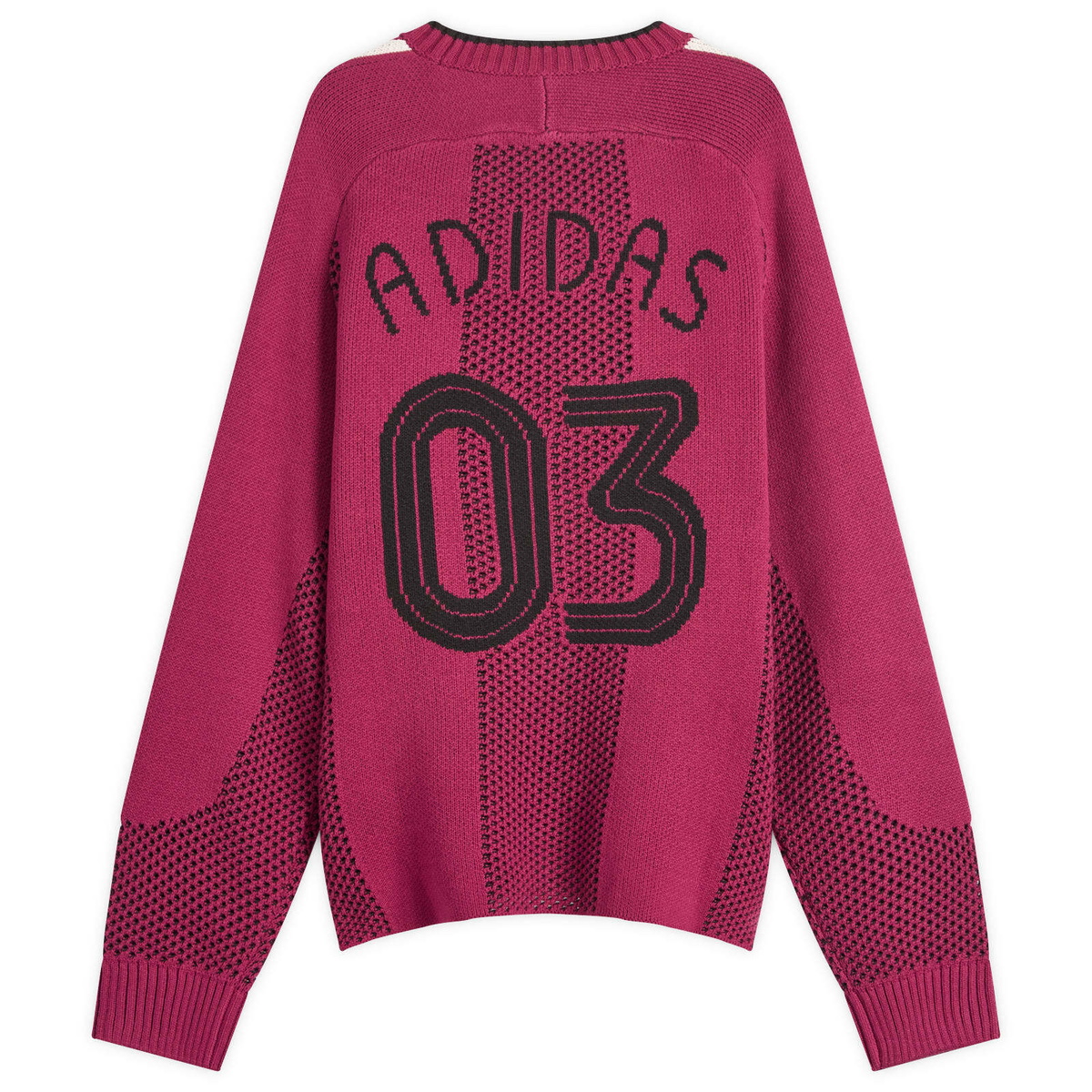 Adidas Adicolor Pullover Knit in Legacy Burgundy