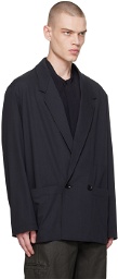 LEMAIRE Black Double Breasted Blazer