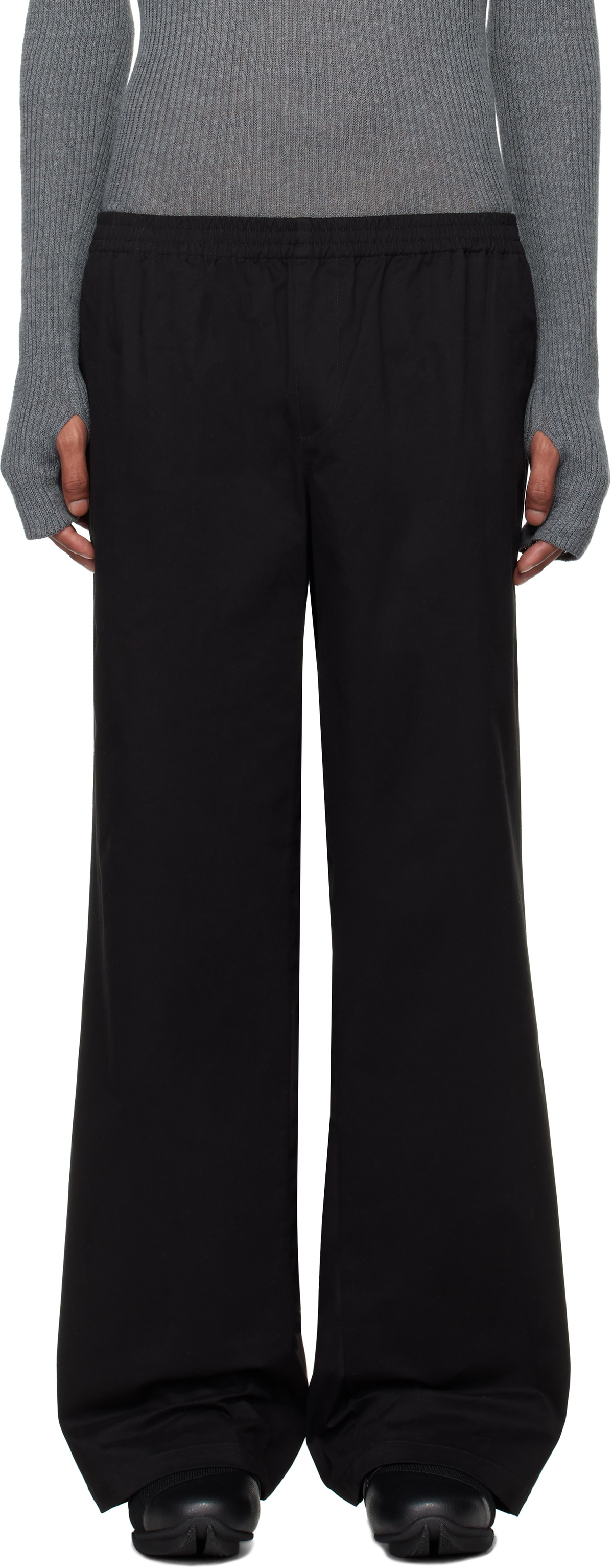 Robyn Lynch Black Relaxed Fit Twill Trousers