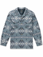 Pendleton - Board Camp-Collar Virgin Wool-Jacquard Shirt - Blue