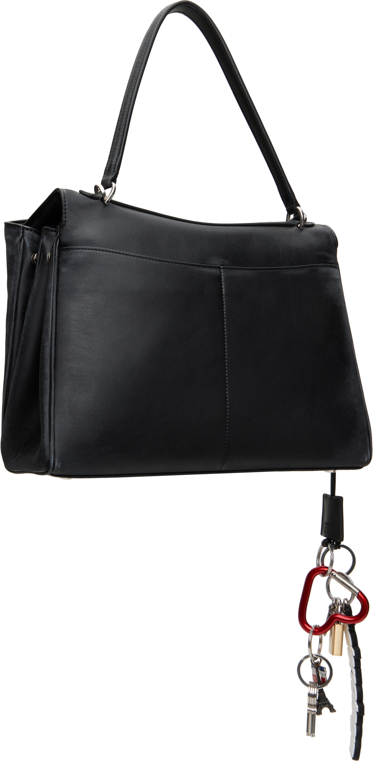 Balenciaga Black Rodeo Medium With One Charm Bag
