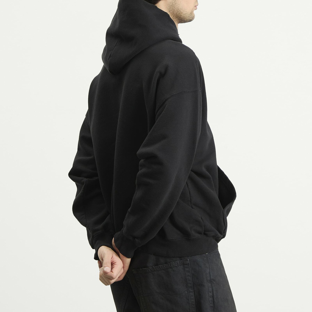 Balenciaga Men's Metal Merch Paris Hoodie in Black