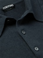 TOM FORD - Cashmere Polo Shirt - Blue
