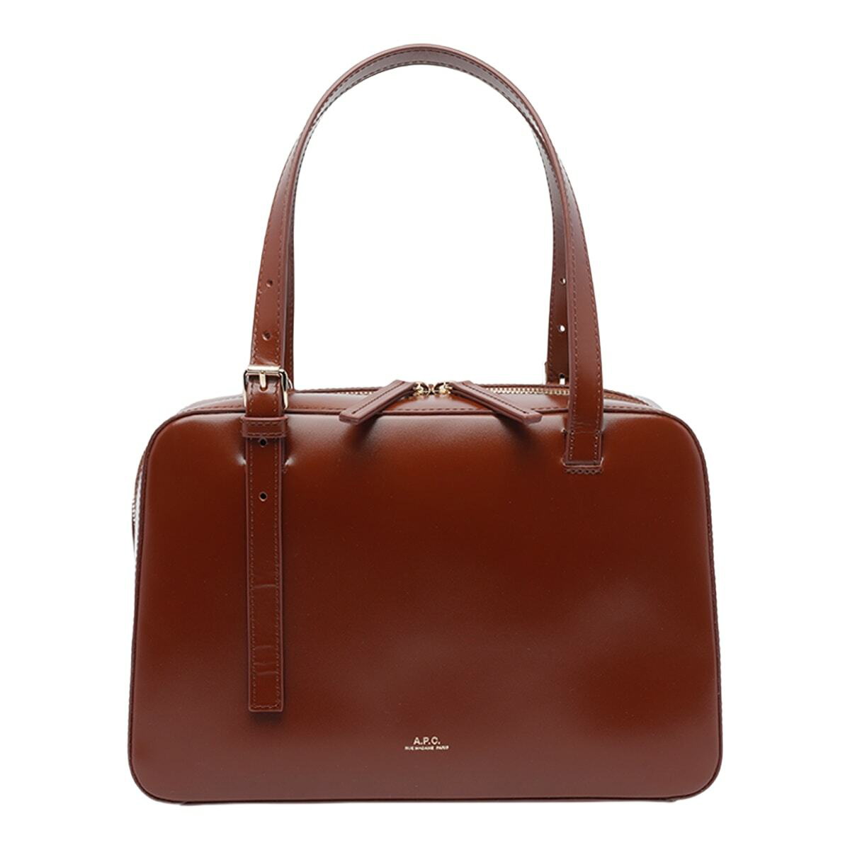 【関税込み】Le Neige Shopper Bag - A.P.C. - Leather - Brown Le Neige | Grained leather | A.P.C. Accessories