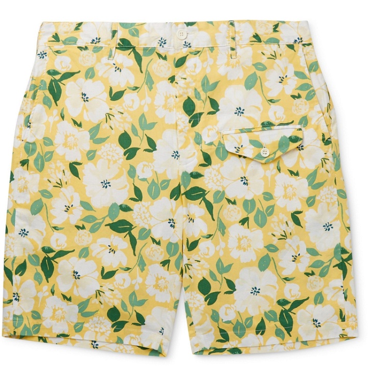 Photo: Engineered Garments - Floral-Print Cotton Shorts - Yellow
