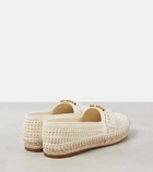 Chloé Marcie leather-trimmed crochet espadrilles