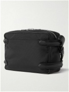 Alexander McQueen - Harness Faux Leather-Trimmed Canvas Messenger Bag - Black