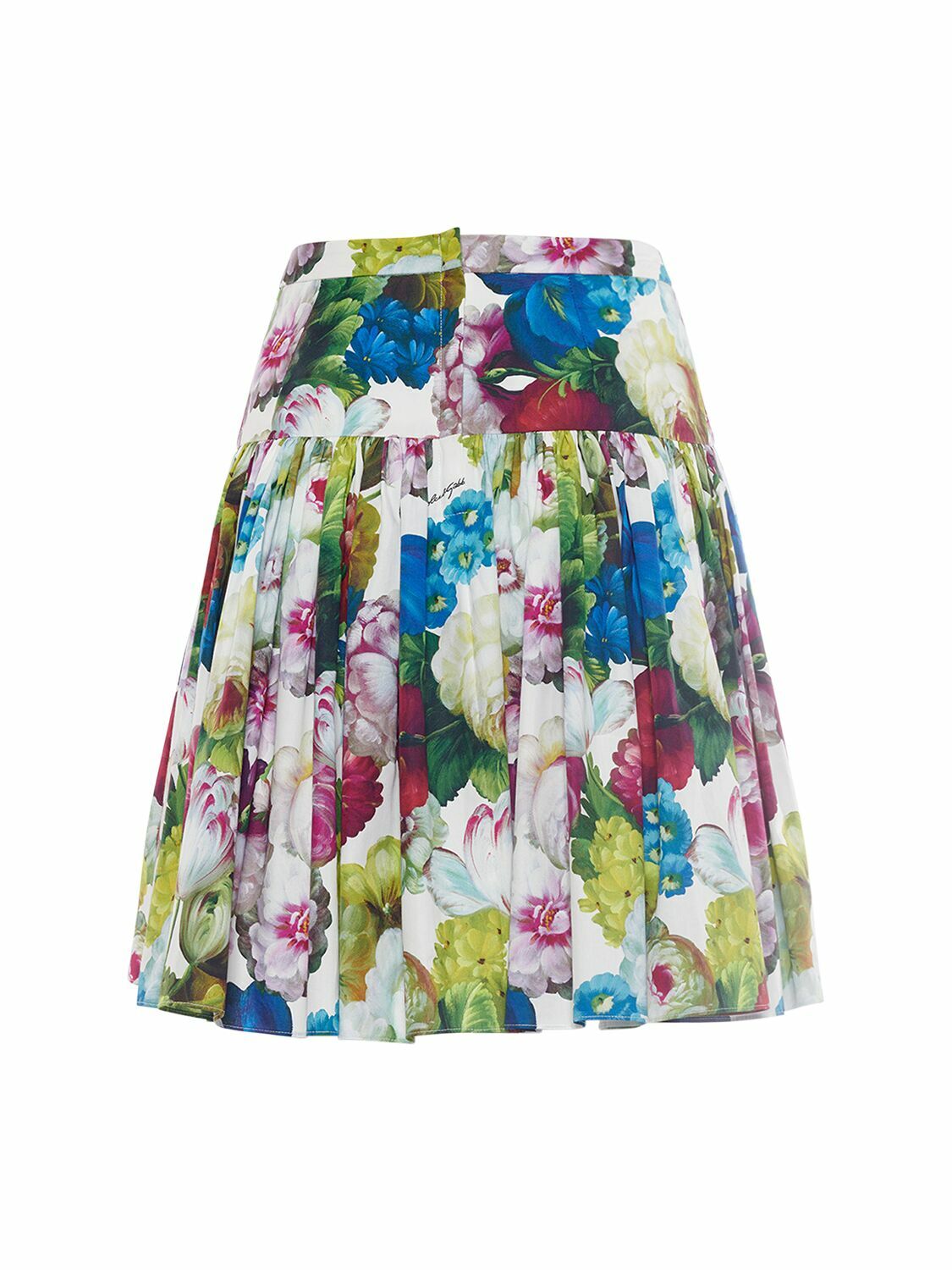 【Dolce&Gabbana】ミックスフラワー ミニスカート コットン DOLCE & GABBANA Tiered Floral Print Cotton Poplin Mini Skirt