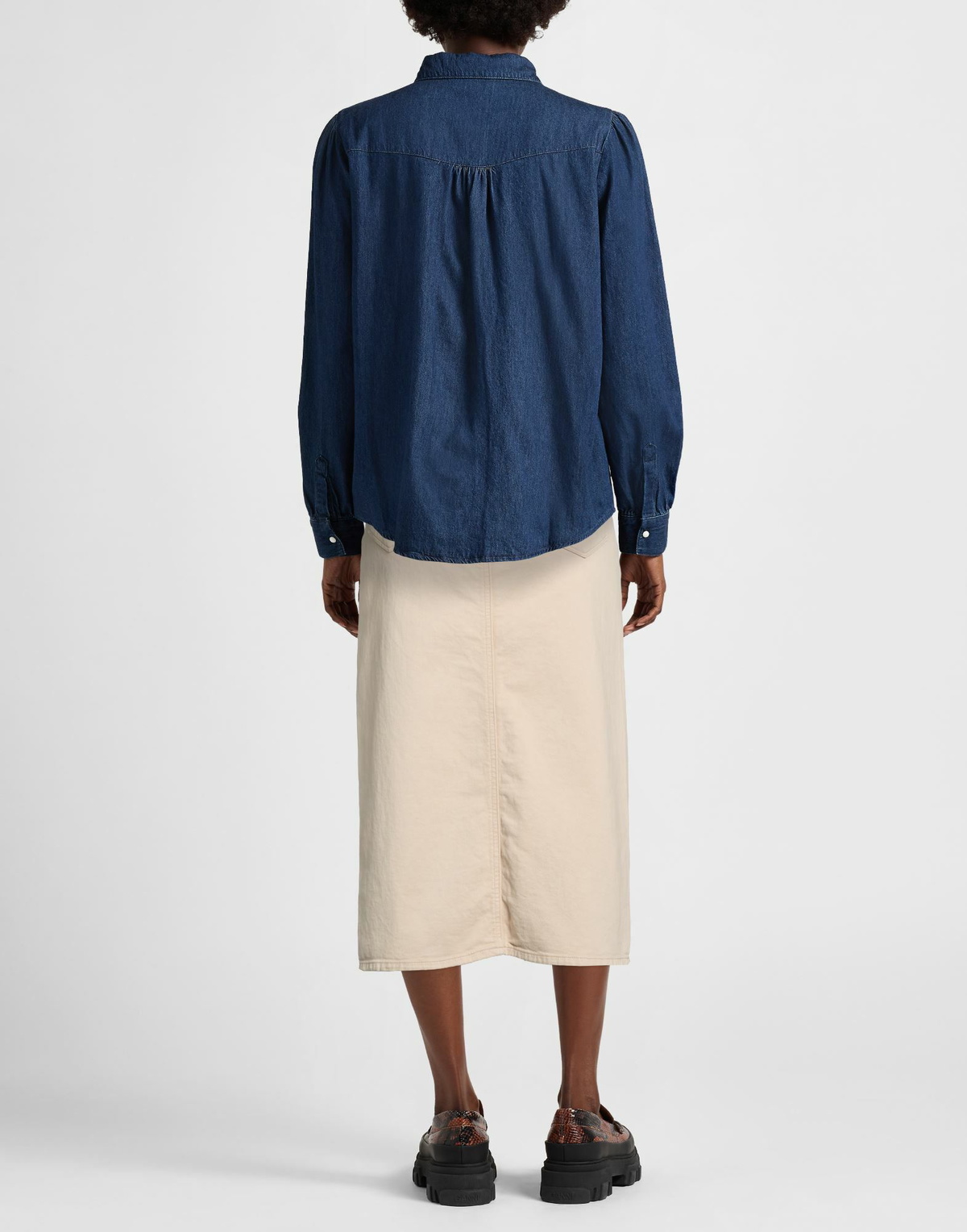 Paige Womens Denim skirt in Beige