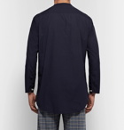 Oliver Spencer Loungewear - Abbott Organic Cotton Half-Placket Pyjama Shirt - Navy