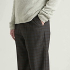 Dries Van Noten Men's Penrud Abstract Check Wool Trousers in Brown