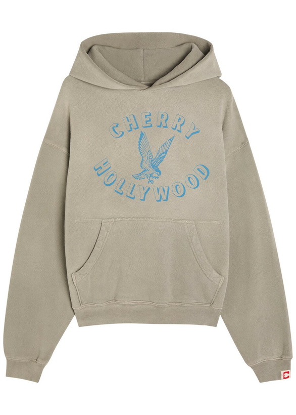 Photo: Cherry Los Angeles Motors Hooded Cotton Sweatshirt Grey