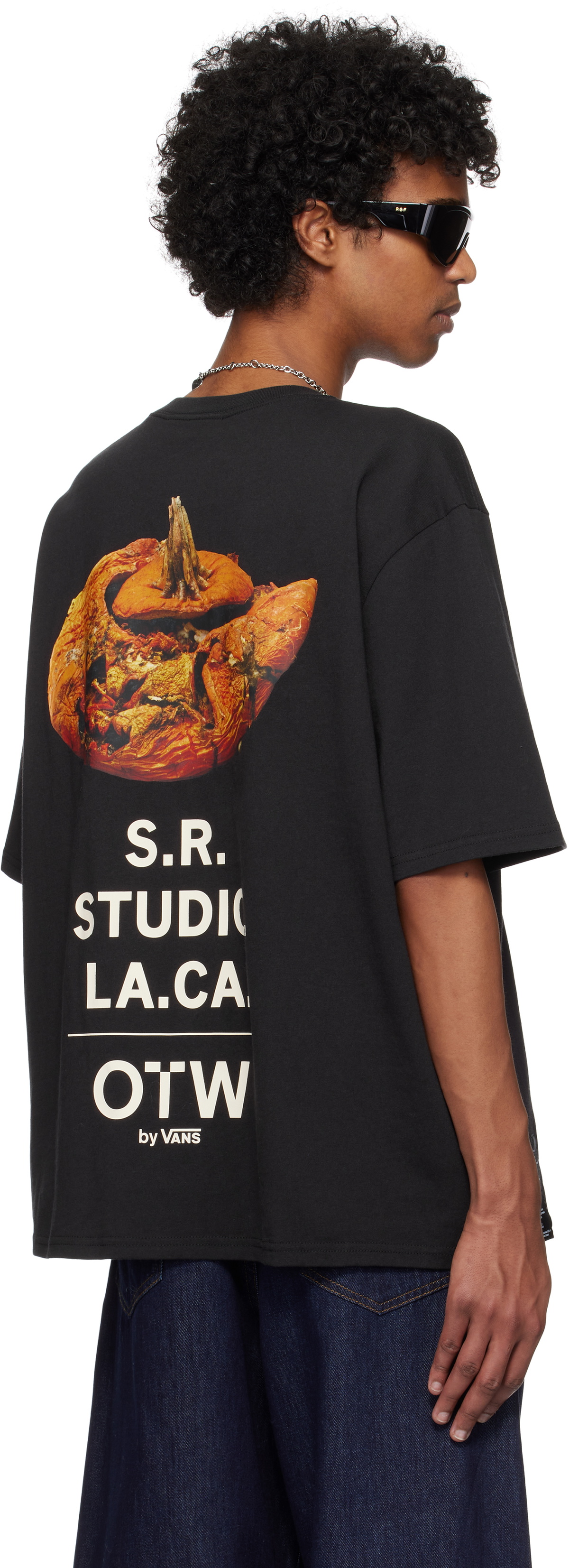 S.R. STUDIO. LA. CA. Black OTW by Vans Edition Acts Oversized Short Sleeve T-shirt