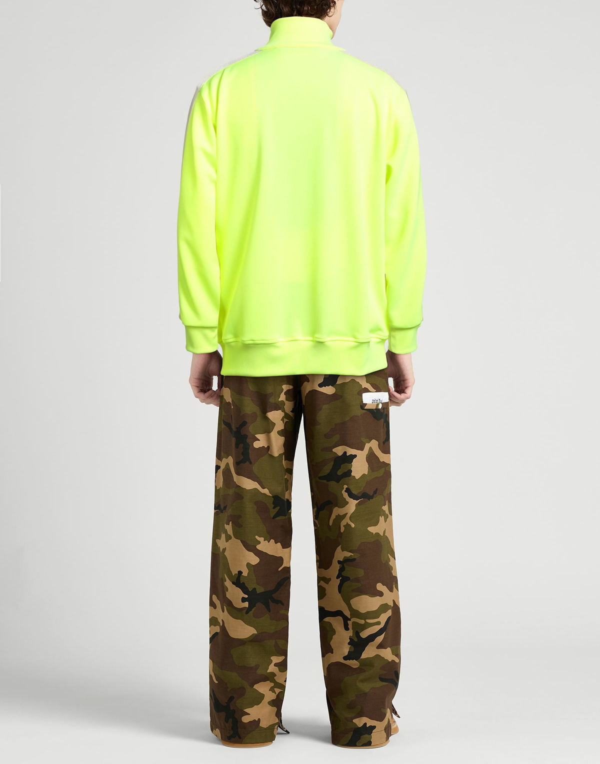 Palm Angels Mens Sweatshirt in Yellow