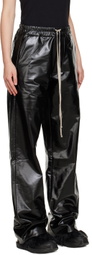 Rick Owens Drkshdw Black Dietrich Faux-Leather Trousers