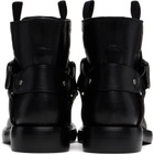 Burberry Black Leather Cobble Boots