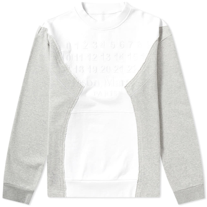 Photo: Maison Margiela 10 Cut & Sew Embroidered Logo Crew Sweat