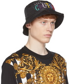 Versace Jeans Couture Black Iconic Logo Bucket Hat