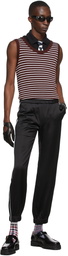 Ernest W. Baker Black Viscose Track Pants