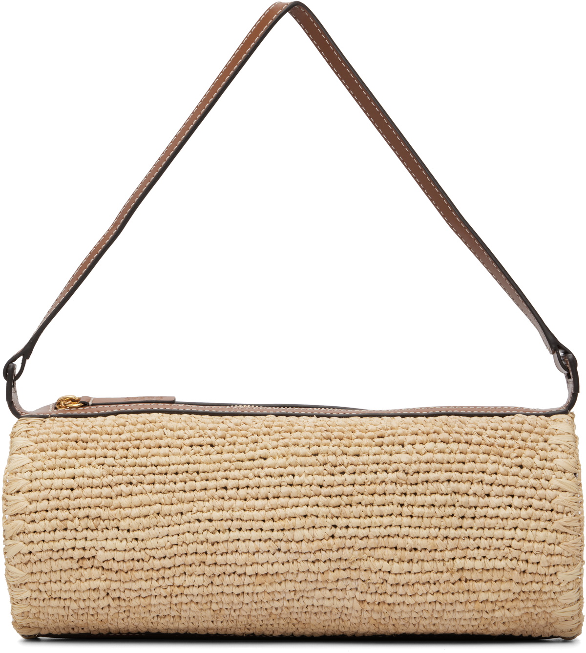 Staud Beige Wicker Tackle Box Bag Staud