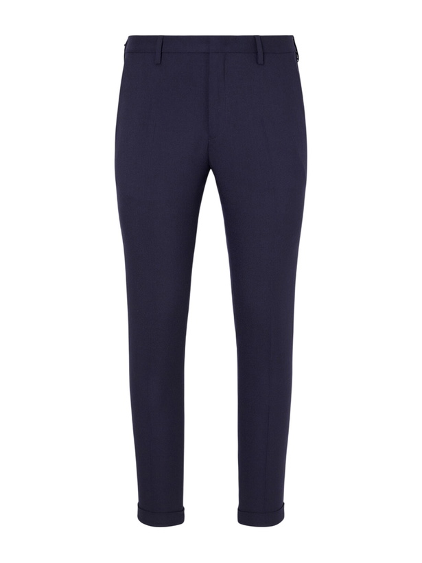 Photo: Paul Smith - Tapered Wool-Hopsack Suit Trousers - Blue