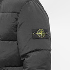 Stone Island Men's Nylon Metal Hooded Down Jacket in Black